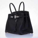 Hermes Birkin 35 Black Clemence Palladium Hardware