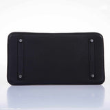 Hermes Birkin 35 Black Clemence Palladium Hardware