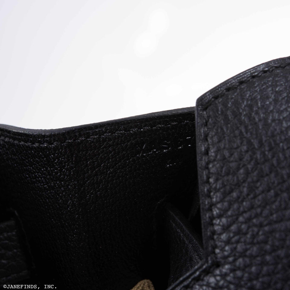 Hermes Birkin 35 Black Clemence Palladium Hardware
