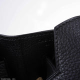 Hermes Birkin 35 Black Clemence Palladium Hardware