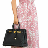 Hermes Birkin 35 Black Epsom Gold Hardware