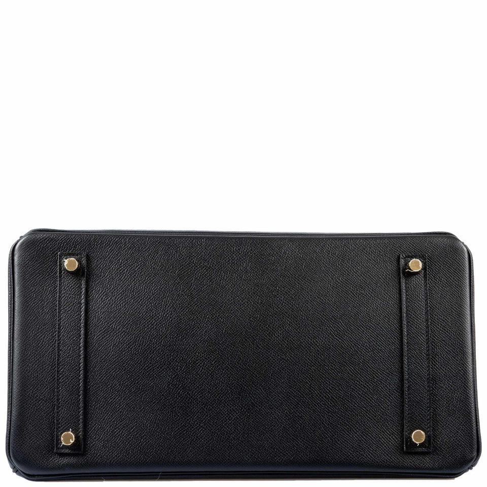 Hermes Birkin 35 Black Epsom Gold Hardware