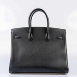 Hermes Birkin 35 Black Epsom Gold Hardware