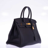 Hermes Birkin 35 Black Togo Gold Hardware