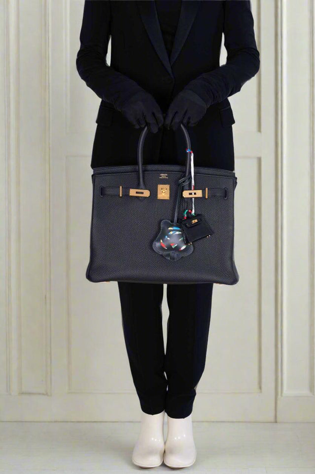 Hermes Birkin 35 Black Togo Gold Hardware