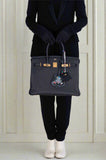 Hermes Birkin 35 Black Togo Gold Hardware