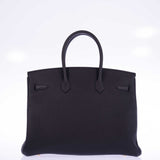 Hermes Birkin 35 Black Togo Gold Hardware