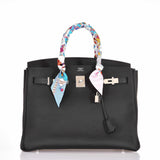 Hermes Birkin 35 Black Togo Palladium Hardware