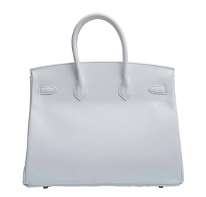 HermesBirkin 35 Blanc Epsom Bag GHW
