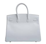 HermesBirkin 35 Blanc Epsom Bag GHW