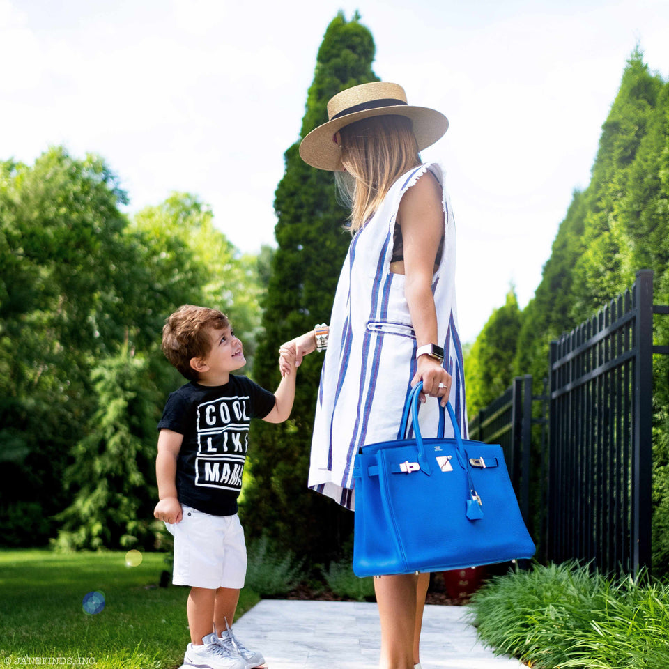 Hermes Birkin 35 Bleu Hydra Clemence Palladium Hardware