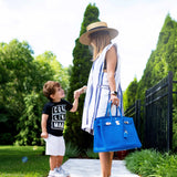 Hermes Birkin 35 Bleu Hydra Clemence Palladium Hardware