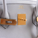 Hermes Birkin 35 Bleu Pale Togo Gold Hardware - Exquisite