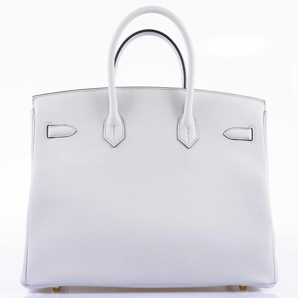 Hermes Birkin 35 Bleu Pale Togo Gold Hardware - Exquisite