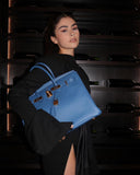 Hermes Birkin 35 Blue Agate Epsom Gold Hardware - 2016, X