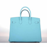Hermes Birkin 35 Blue Atoll Togo Palladium Hardware