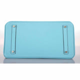 Hermes Birkin 35 Blue Atoll Togo Palladium Hardware