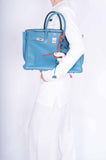 Hermes Birkin 35 Blue Jean Clemence Palladium Hardware
