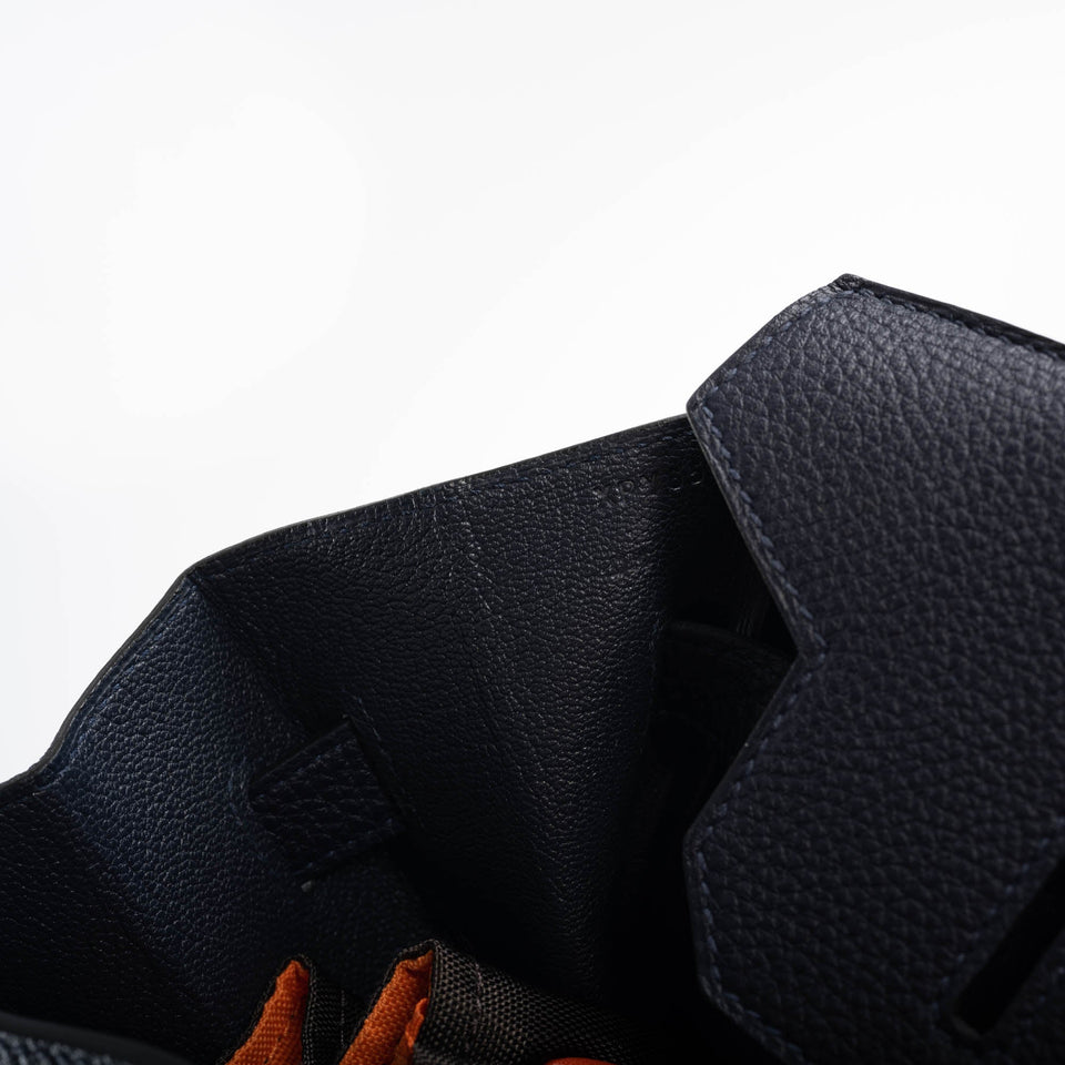 Hermes Birkin 35 Blue Nuit Togo with Gold Hardware