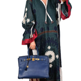 Hermes Birkin 35 Blue Saphire Ardennes leather Gold Hardware - Z Circle
