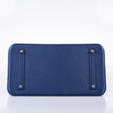 Hermes Birkin 35 Blue Saphire Taurillon Novillo leather Palladium Hardware