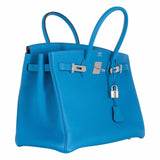 Hermes Birkin 35 Blue Zanzibar Togo Palladium Hardware