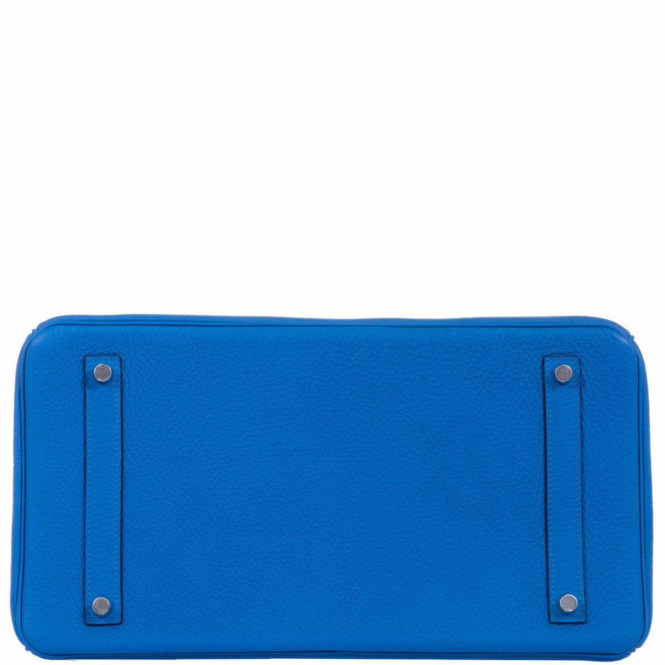 Hermes Birkin 35 Blue Zellige Togo Palladium Hardware