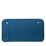 Hermes Birkin 35 Blue de Galice Gold Hardware
