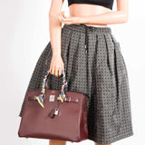 Hermes Birkin 35 Bordeaux Epsom Palladium Hardware