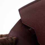Hermes Birkin 35 Bordeaux Epsom Palladium Hardware
