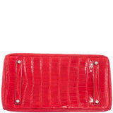 Hermes Birkin 35 Braise Porosus Crocodile Palladium Hardware