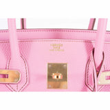 Hermes Birkin 35 Bubblegum 5P Pink Gold Hardware • Investment Bag