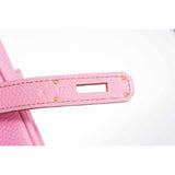 Hermes Birkin 35 Bubblegum 5P Pink Gold Hardware • Investment Bag