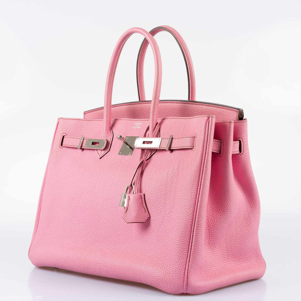 Hermes Birkin 35 Bubblegum 5P Pink Palladium Hardware
