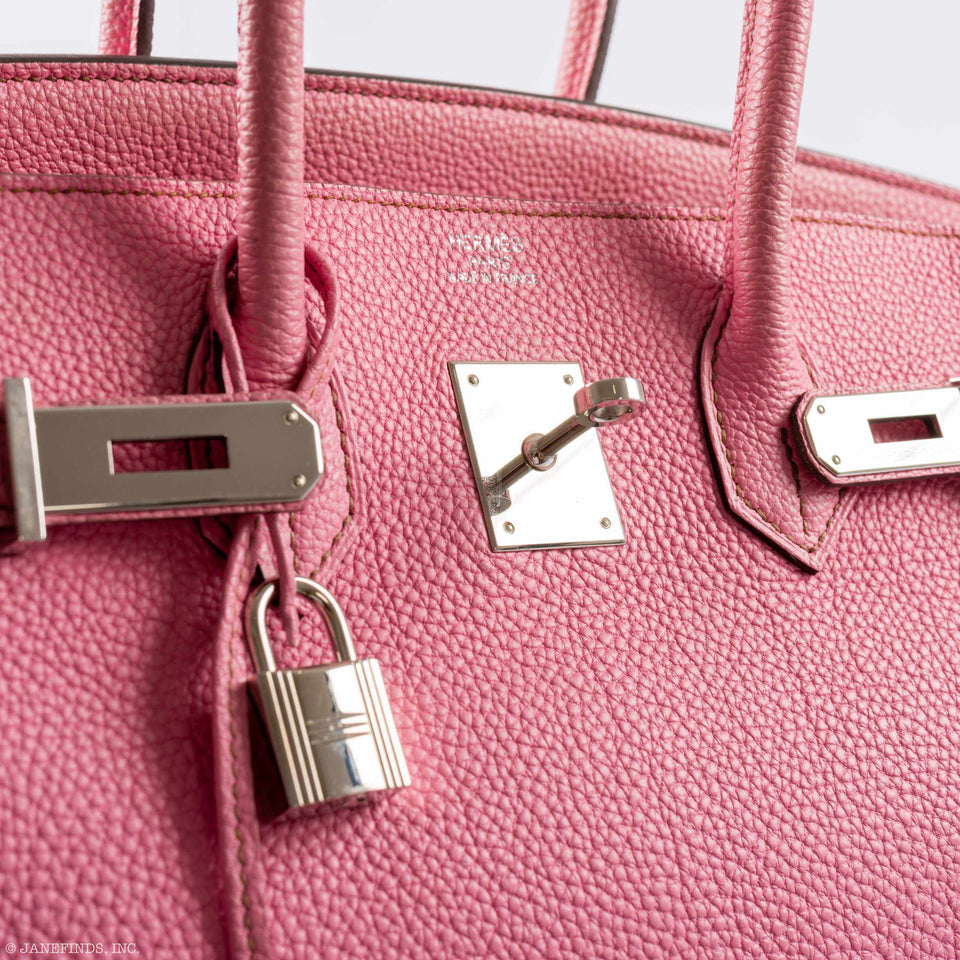 Hermes Birkin 35 Bubblegum 5P Pink Palladium Hardware