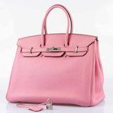Hermes Birkin 35 Bubblegum 5P Pink Palladium Hardware