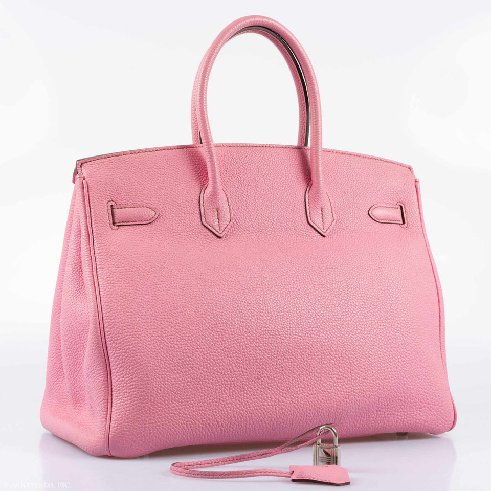 Hermes Birkin 35 Bubblegum 5P Pink Palladium Hardware