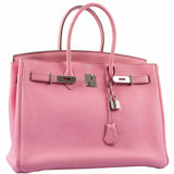 Hermes Birkin 35 Bubblegum 5P Pink Palladium Hardware