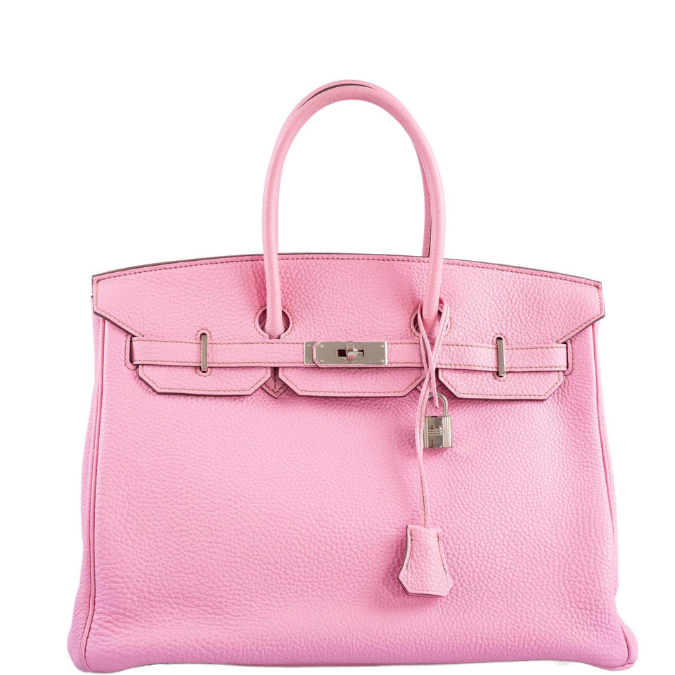 Hermes Birkin 35 Bubblegum 5P Pink Togo Palladium Hardware