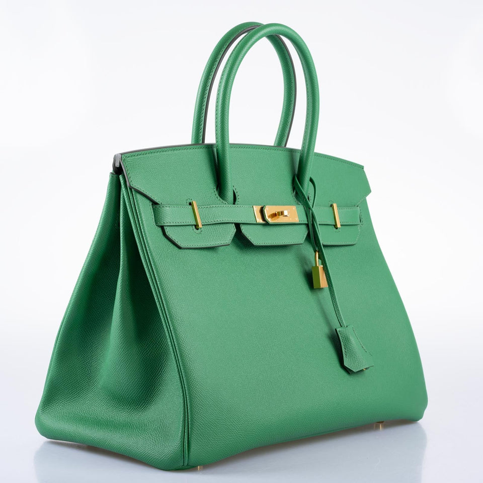 Hermes Birkin 35 Cactus Epsom Gold Hardware