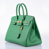 Hermes Birkin 35 Cactus Epsom Gold Hardware