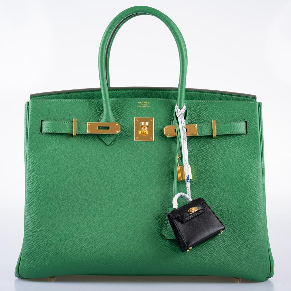 Hermes Birkin 35 Cactus Epsom Gold Hardware
