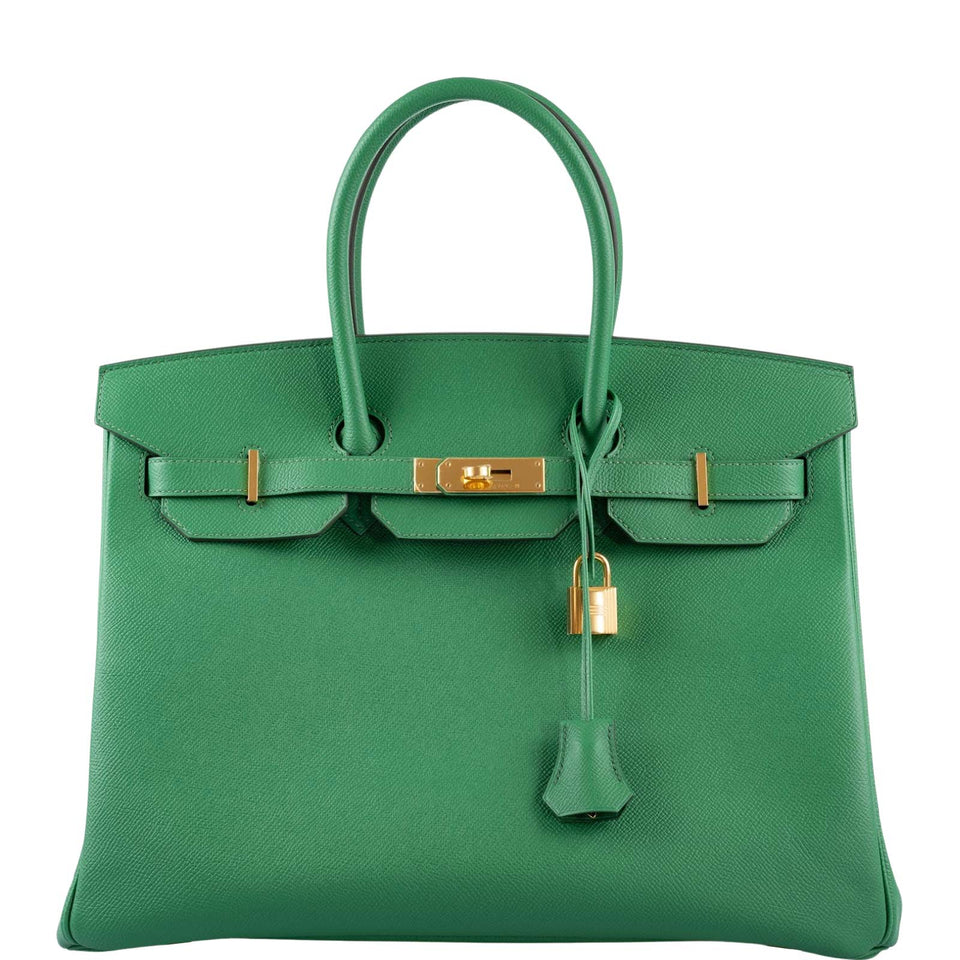Hermes Birkin 35 Cactus Epsom Gold Hardware