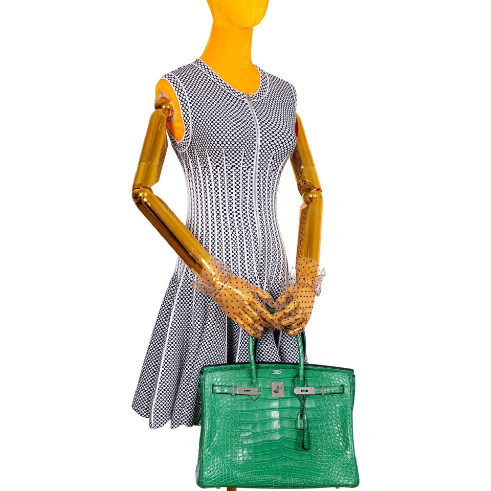 Hermes Birkin 35 Cactus Matte Alligator Palladium Hardware