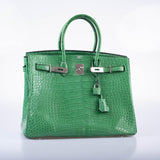 Hermes Birkin 35 Cactus Matte Alligator Palladium Hardware
