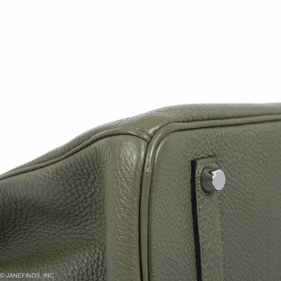 Hermes Birkin 35 Canopee Army Green Togo Palladium Hardware