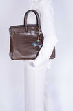 Hermes Birkin 35 Chocolate Matte Alligator Palladium Hardware