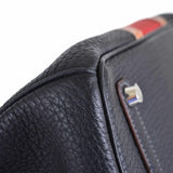 Hermes Birkin 35 Club Black, Indigo & Barenia Palladium Hardware