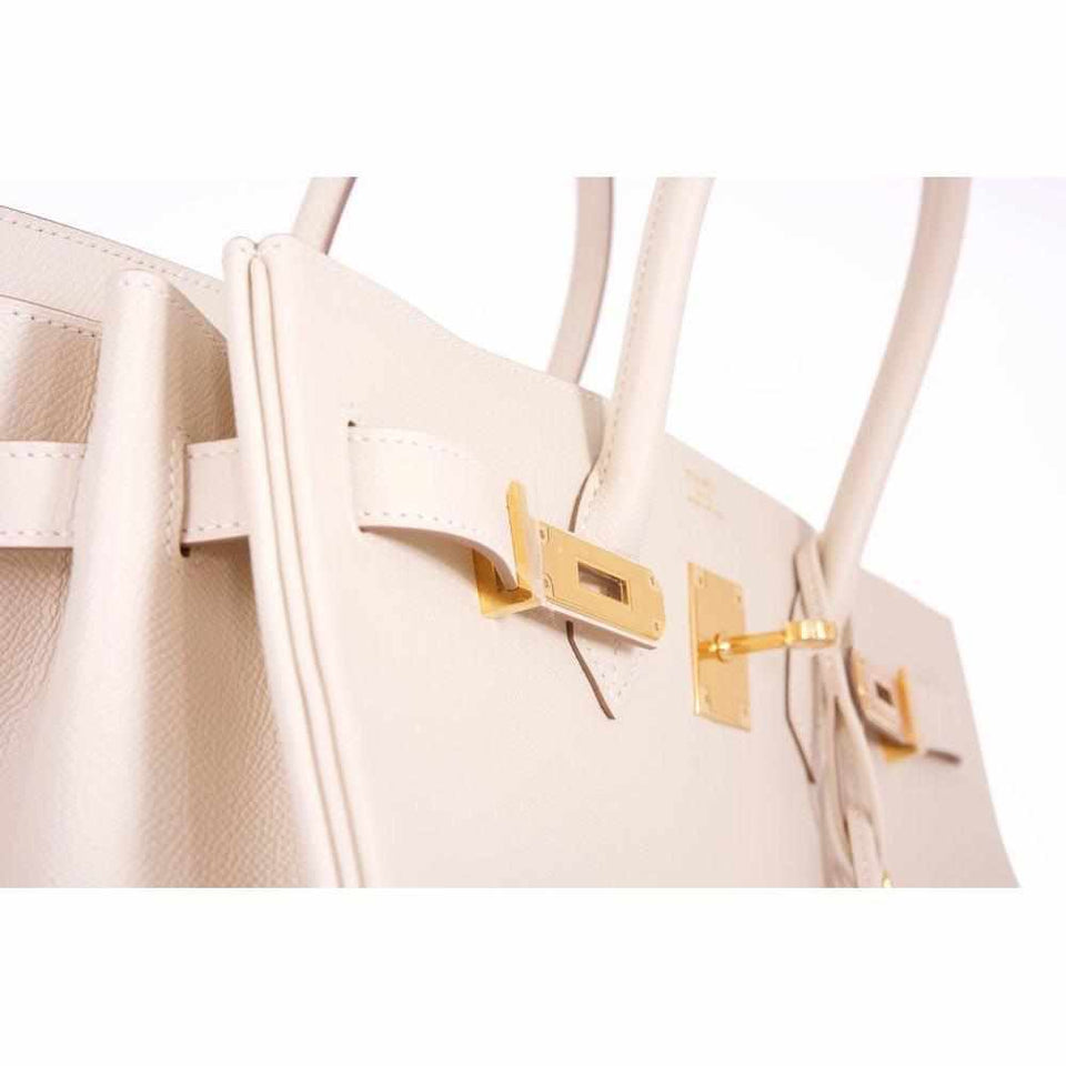 Hermes Birkin 35 Craie Epsom Gold Hardware