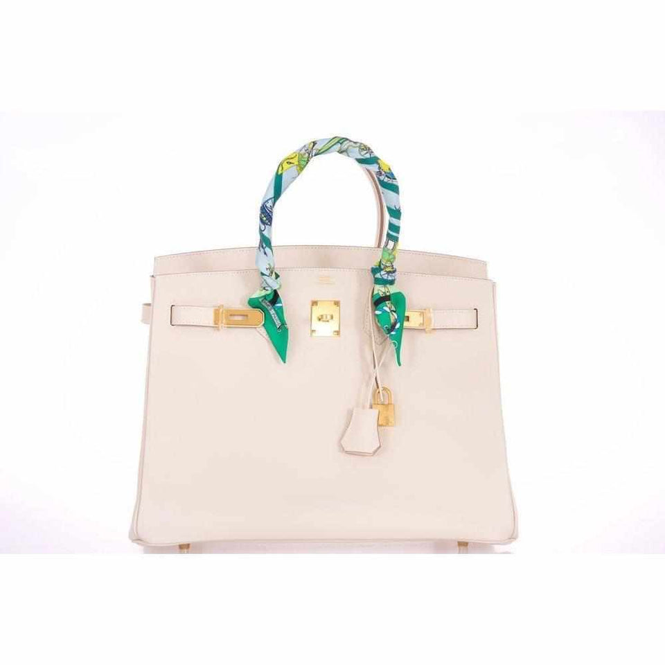 Hermes Birkin 35 Craie Epsom Gold Hardware